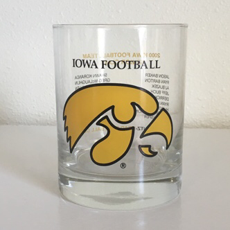 Iowa Hawkeye State Elements Souvenir Shot Glass - 2.25" Tall