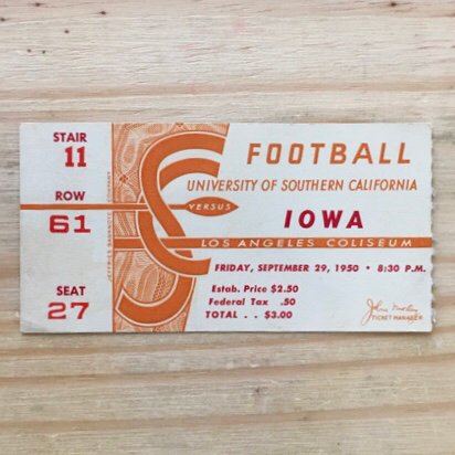 12/11/88 BEARS/LIONS FOOTBALL TICKET STUB