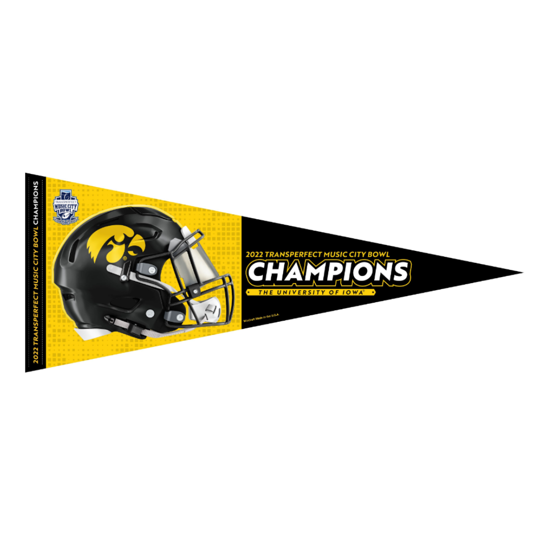 Pittsburgh Steelers 6 Time Bowl Champions Pennant Banner Flag